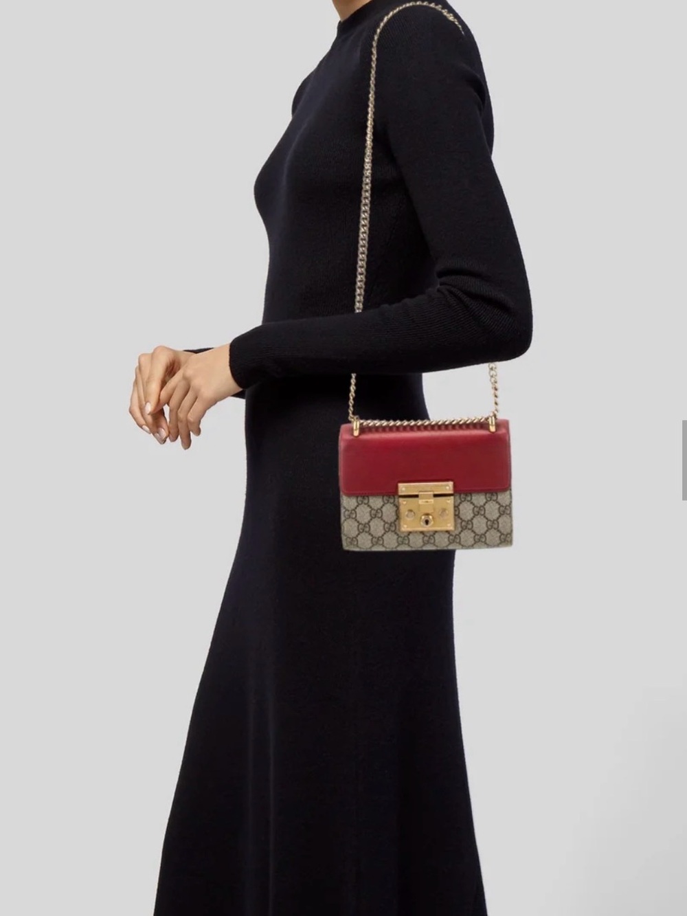 Gucci 🌹Padlock Small GG Supreme Shoulder Bag -Excellent condition - Picture 5 of 14